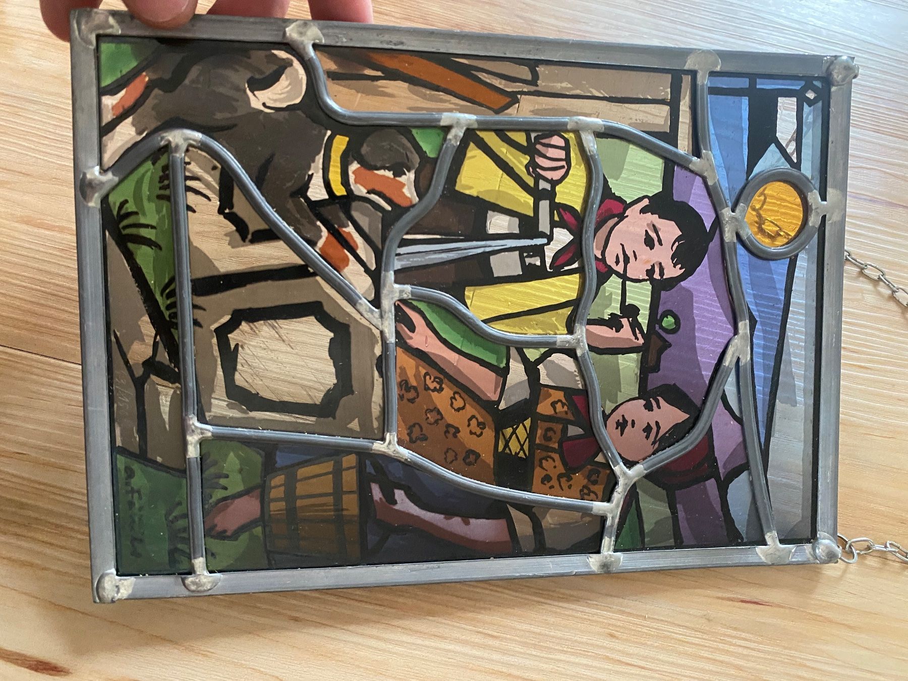 Poster & Bilder: Adalbert Fässler Appenzell Bauernmalerei glasbild 2 stück – Gebraucht aus Appenzell von classiccyclingkits 1