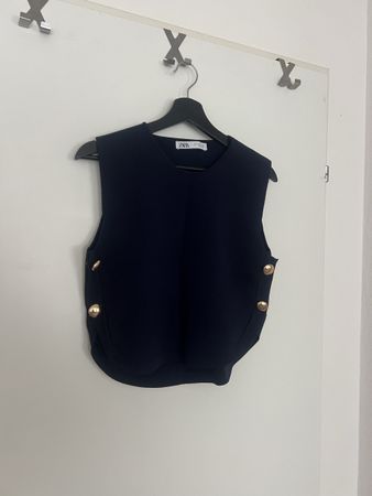 Damen Weste Zara dunkelblau Grösse M mit Knöpfen