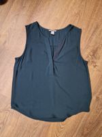 Top, Shirt, Bluse dunkelgrün H&M Gr. 42 (Damen)