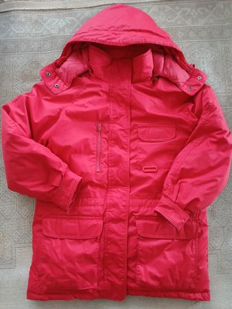 Eddie Bauer Daunen Wintermantel, Rot, Grösse M - Top!