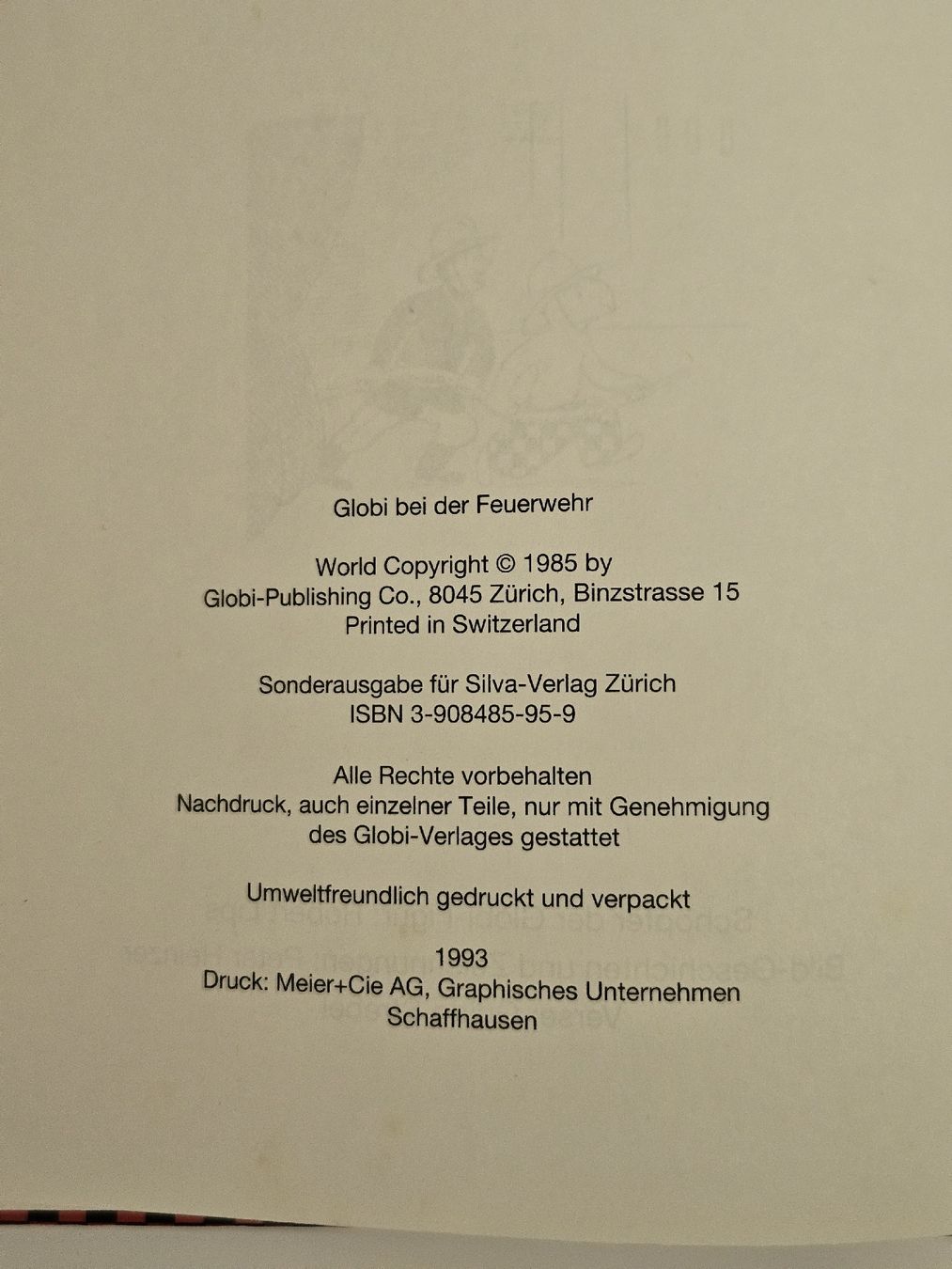 Fumetti: Globi bei der Feuerwehr - unbemalt – Usato da Oberdorf BL venduto da BaldenEagle 1
