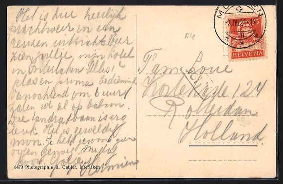 Cartes postales: Interlaken, Pension Schloss-Villa und Ch – D'occasion à Berlin par bartko-reher 1
