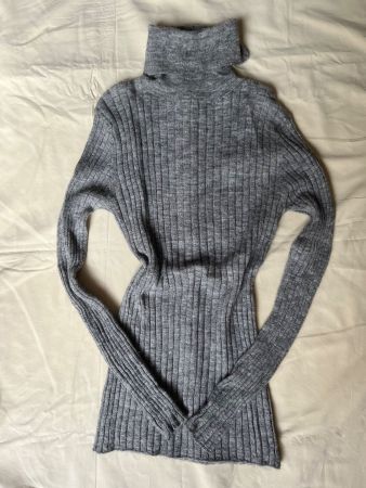 Zara Rollkragenpull Wolle Alpaca M/Pull col roulé laine