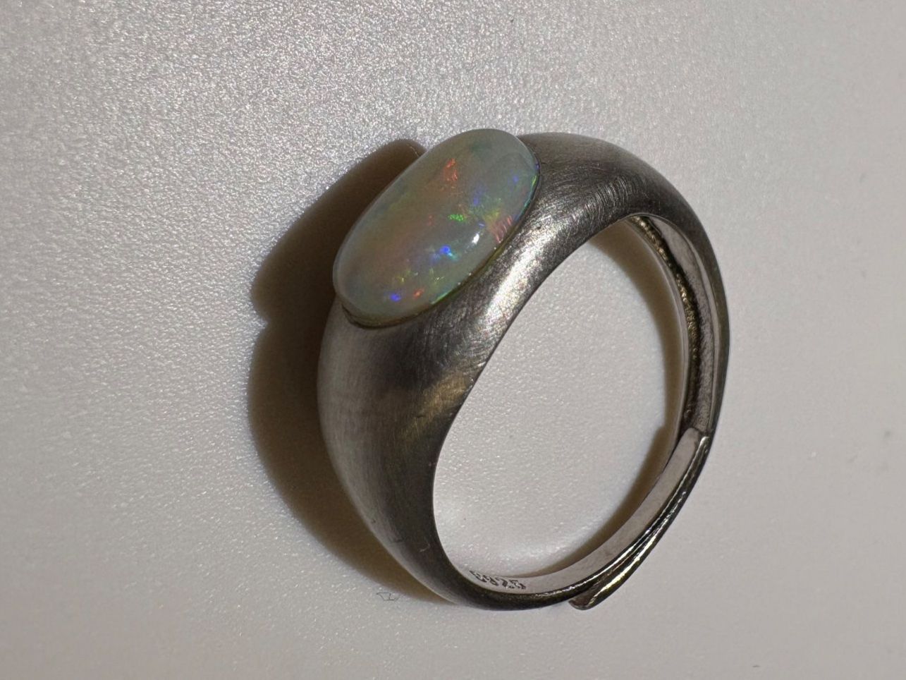 Ringe: Ring Australischer Crystal-Opal+Silber, variable Grösse – Neu (gemäss Beschreibung) aus Wilen b. Wil von Tschirio 9