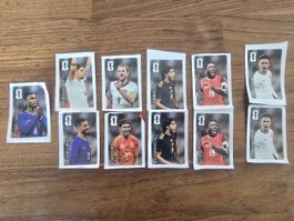 11 Stk. Fussball WM 2026 Coca Cola Sticker