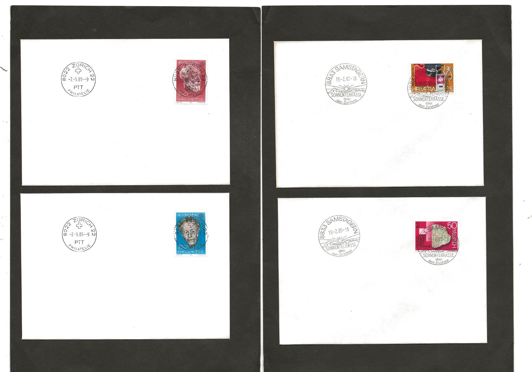 Tutti i francobolli: Schweiz 22 FDC Einzelfrankaturen – Usato da Au ZH venduto da xelagreb01 1