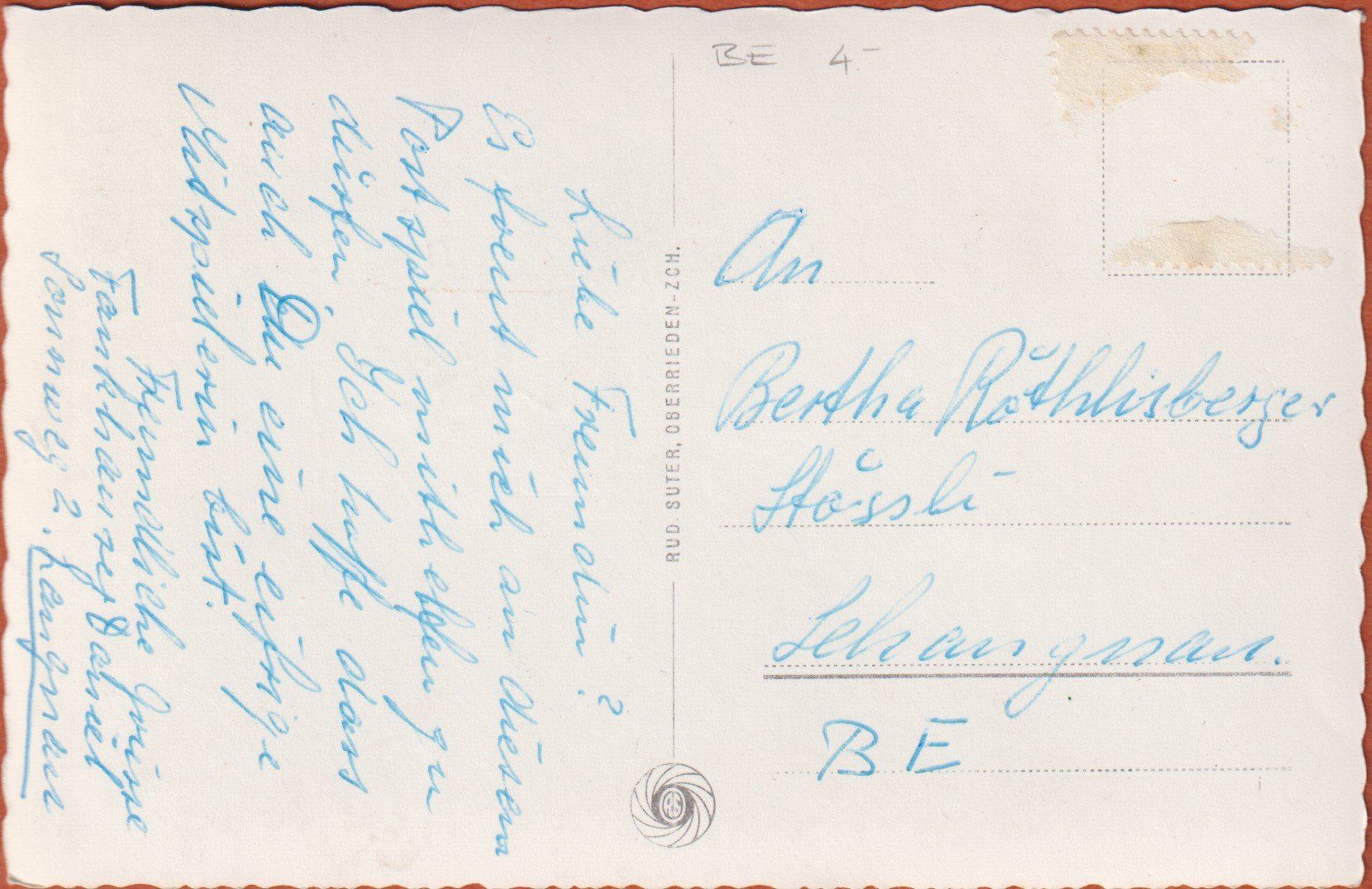 Cartes postales: Langnau i.E.   :   alte Ansichtskarte – D'occasion à Vitznau par Ropaku 1