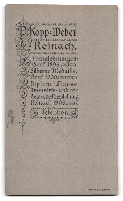 Fotografie & Manifesti: Fotografie P. Kopp-Weber, Reinach, Junge – Usato da Berlin venduto da bartko-reher 1