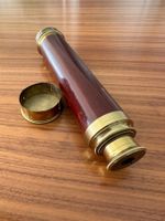Antikes Ausziehfernrohr aus Messing & Holz