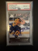 Carte Kevin Fiala Young Guns PSA 10 Auto Certifié