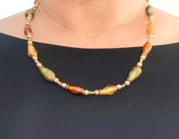 Collier mit Muranoperlen ( Handwerkskunst )