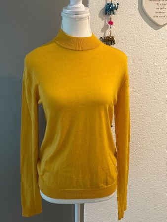 Damen Pullover currygelb mit Stehkragen Samsøe&Samsøe Gr. M