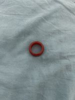 Modischer, roter Ring, Grösse ca. 54