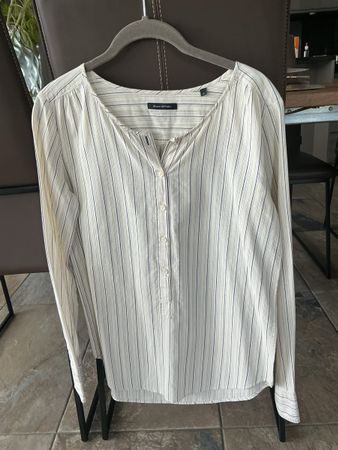 Marc O'Polo Bluse gestreift weiss blau Grösse 34