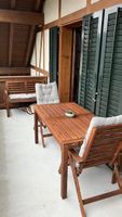 Gartentisch und Stühle Akazie Holz möbel Set