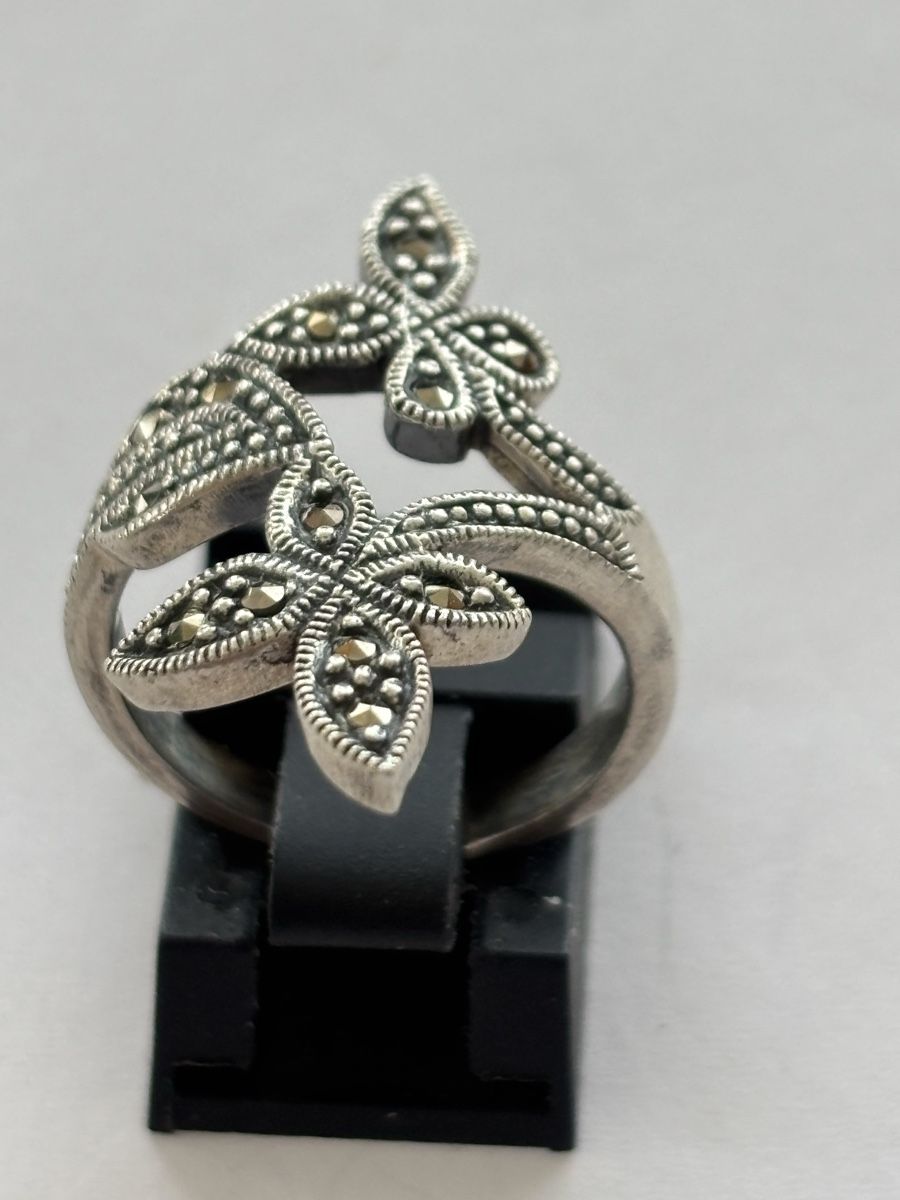 Anelli: Silber Ring925 mit Markasiten – Usato da Langnau am Albis venduto da flusspflege 3