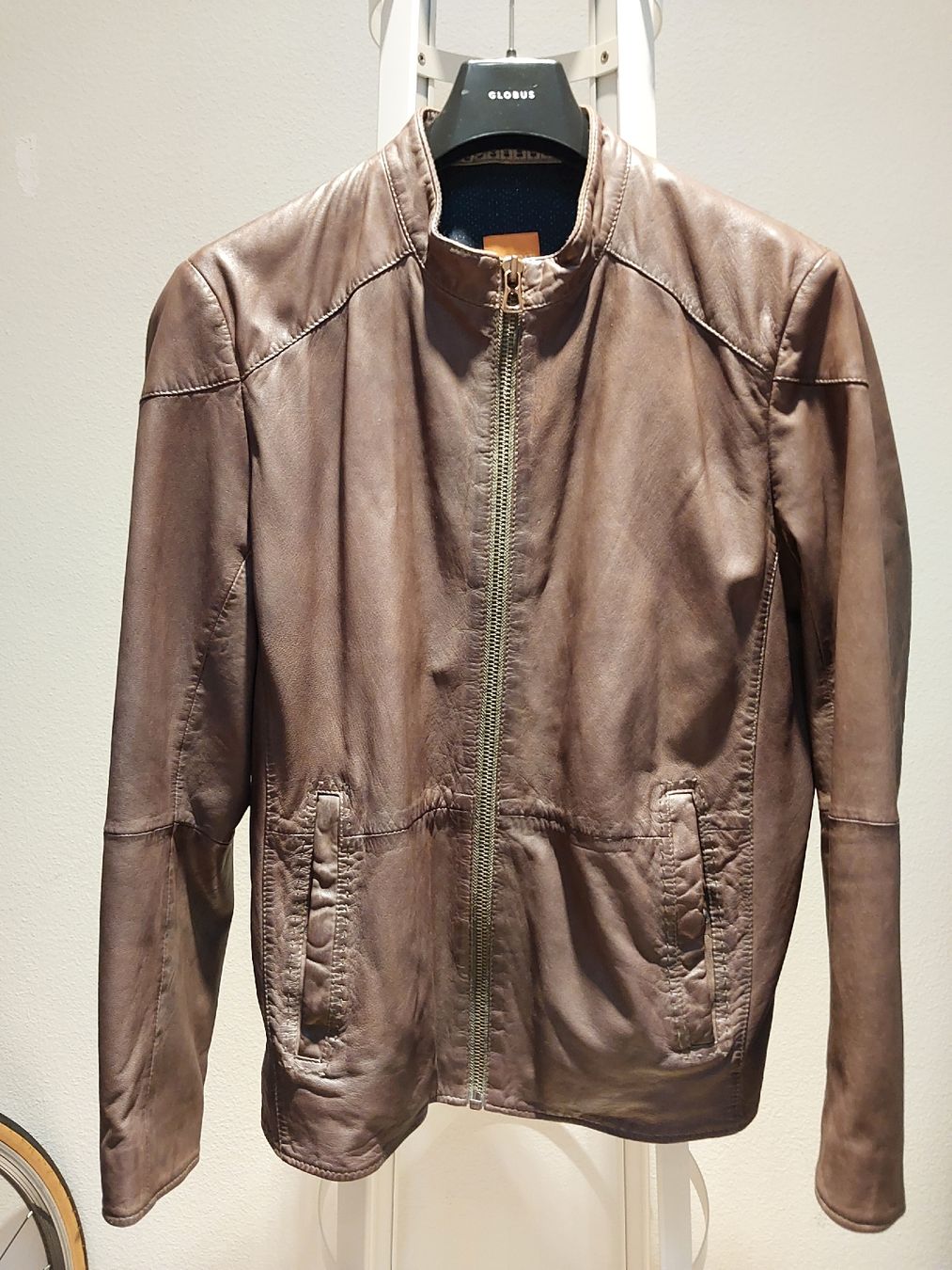 Hugo Boss Giacche: BOSS Orange Lederjacke - Gr. 48 - ungetragen – Nuovo (secondo la descrizione) da Zug venduto da ciceroni