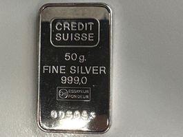 50g Silberbarren Credit Suisse