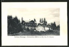 Emmenmatt, Kurhaus Moosegg, gelaufen 1913