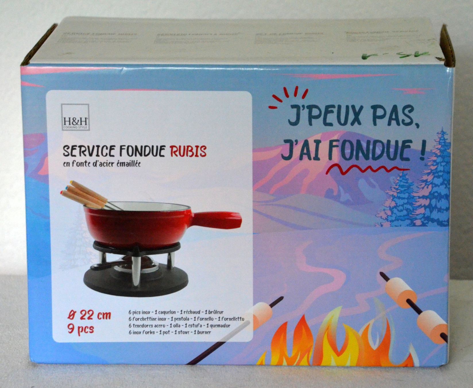 Set di piatti: Fondue-Set / Service à fondue – Nuovo (secondo la descrizione) da Collonges venduto da arashee