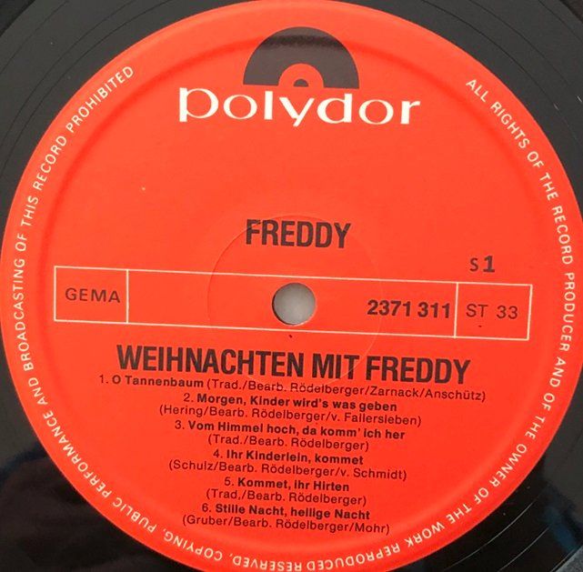 Dischi in vinile: Weihnachten mit Freddy (LP) – Usato da Grüningen venduto da Qgtr5J8a 2