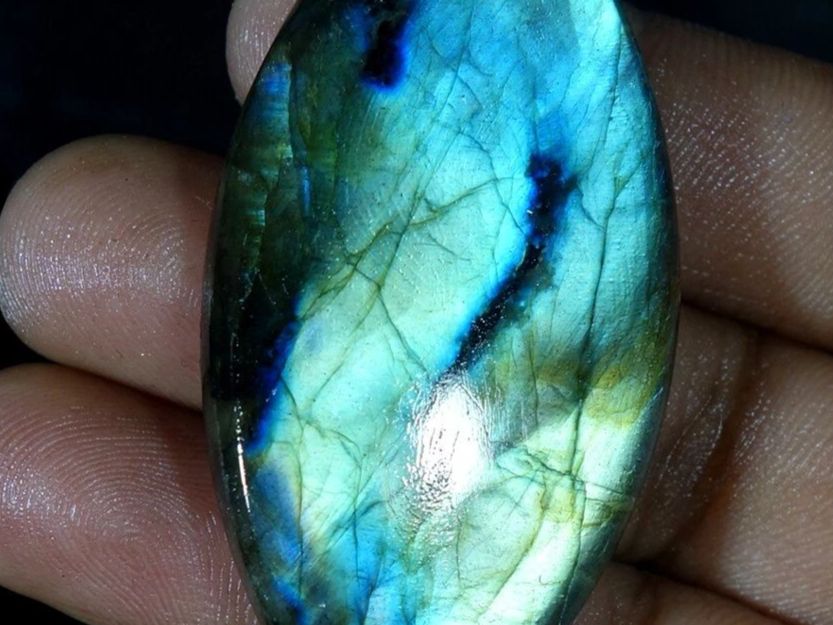 Pietre preziose: 106.90 kts Blau Labradorit Cabochon Edelstein Labradorite – Nuovo (secondo la descrizione) da Prilly venduto da ilyria73 4