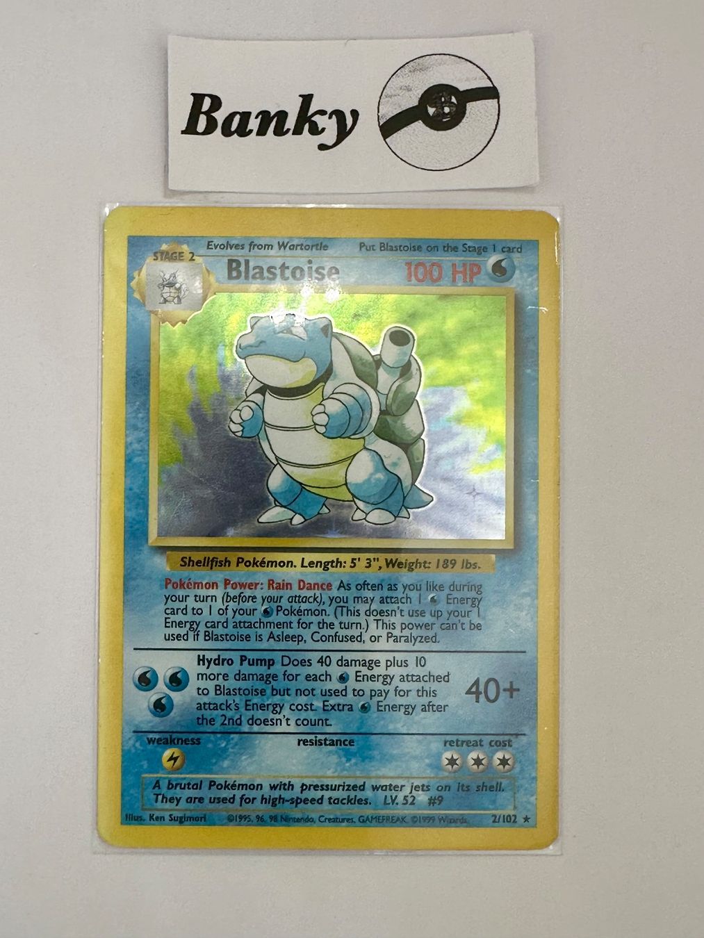 Pokémon Carte collezionabili: Pokemon Blastoise Base Set Unlimited 2/102 EN – Usato da Biel-Benken BL venduto da Banky