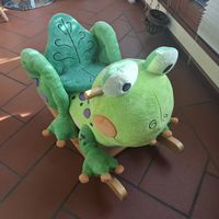 Schaukel-Frosch, Stofftier zum Reiten, Top Zustand!