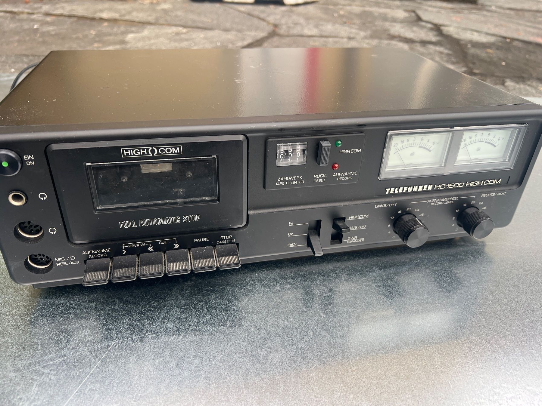 Telefunken Aufnahmegeräte: Telefunken HC 1500 High Com 1978 Kassettendeck – Gebraucht aus Egg b. Zürich von SwissTradingAgency
