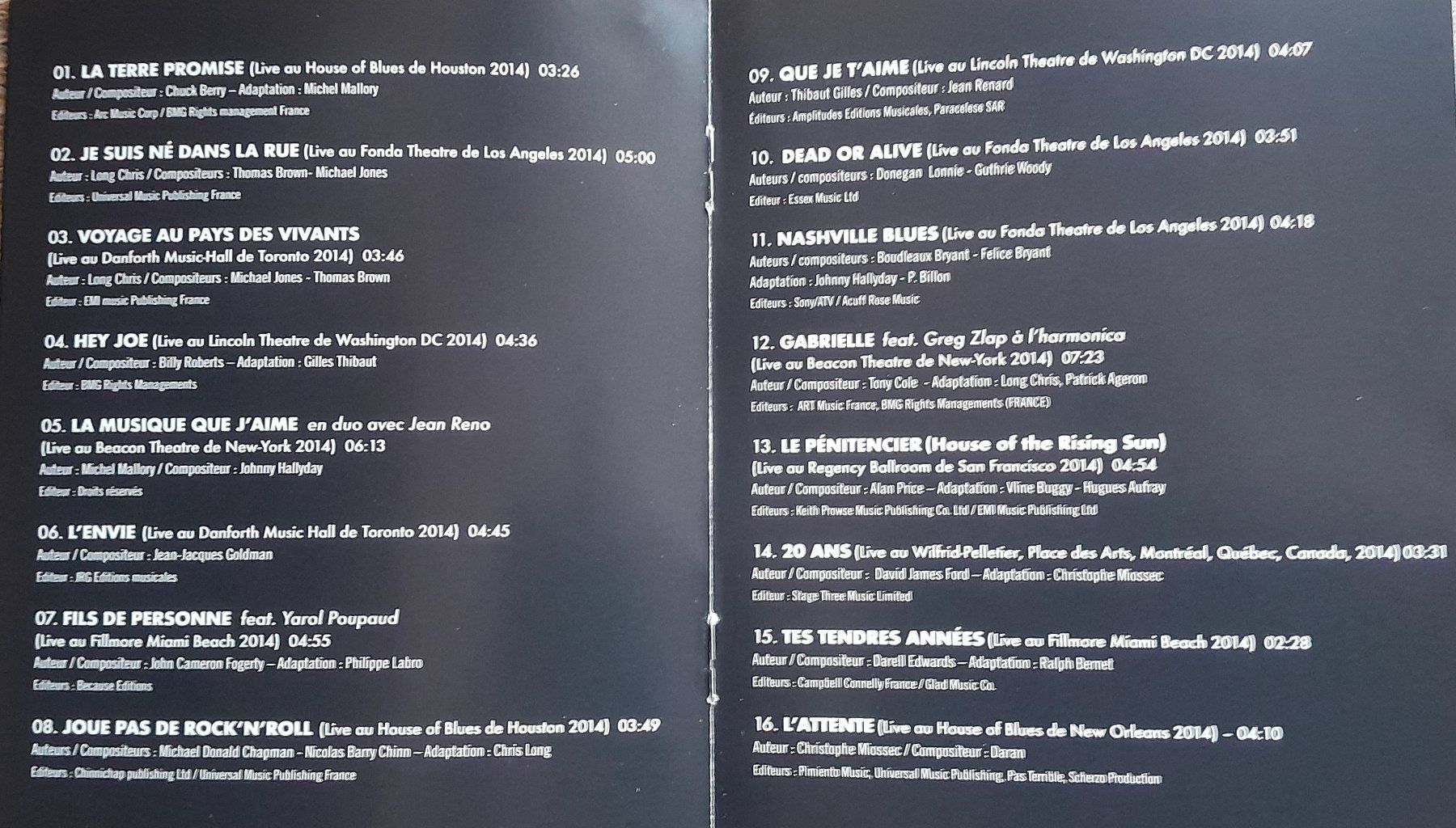 Alle DVDs: Mon nom est Johnny CD + BLU-RAY – Neu (gemäss Beschreibung) aus Allens von MADE.IN.ROCK.N.ROLL 5