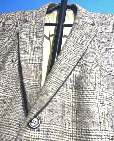 Seiden Jacket 🧥 MAGEE Ireland Gr. 54 Karo Beige