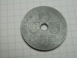 Belgien 25 Centime, 1946 Legende - 'BELGIQUE - BELGIE'