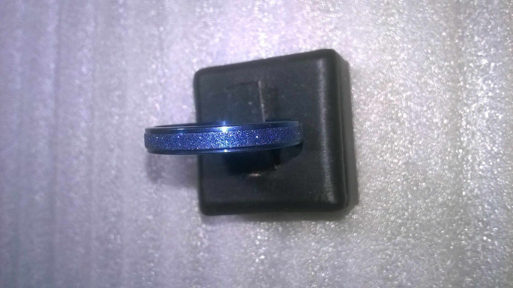 Anelli: ring edelsthal,,,dunckelblau,,,glitzer – Nuovo (secondo la descrizione) da Basel venduto da bijoutrie_4 2