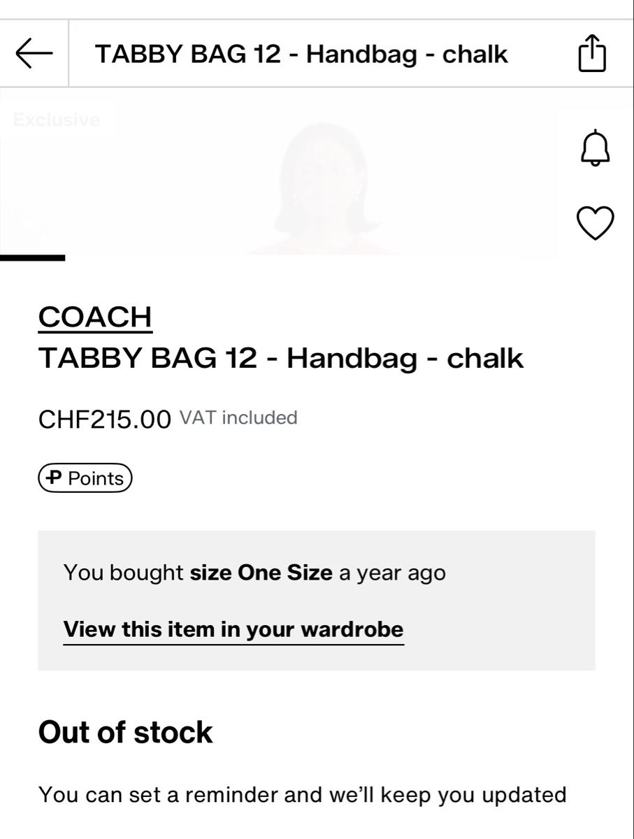 Coach Borse da donna: Coach Tabby Bag - Cream Pebble Leather - Never Worn – Nuovo (secondo la descrizione) da Wilen b. Wollerau venduto da Nataly_ 5