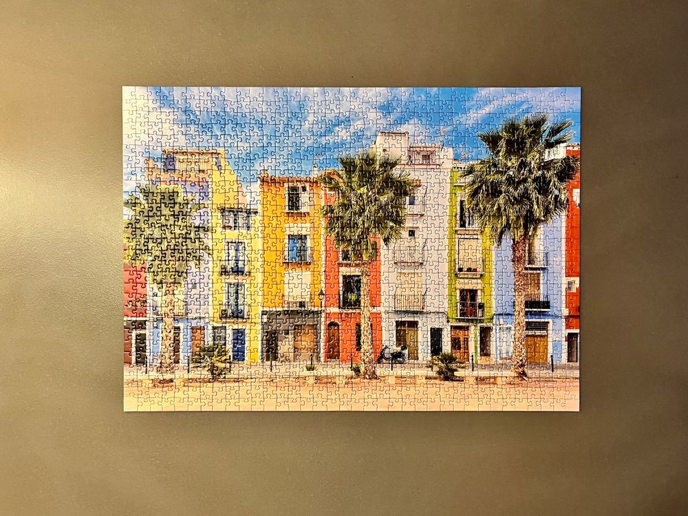 Lais Puzzle 'Bunte Häuser Am Saone-Ufer, Lyon' | 1000 Teile | Hochwertiger Druck & Stanzung