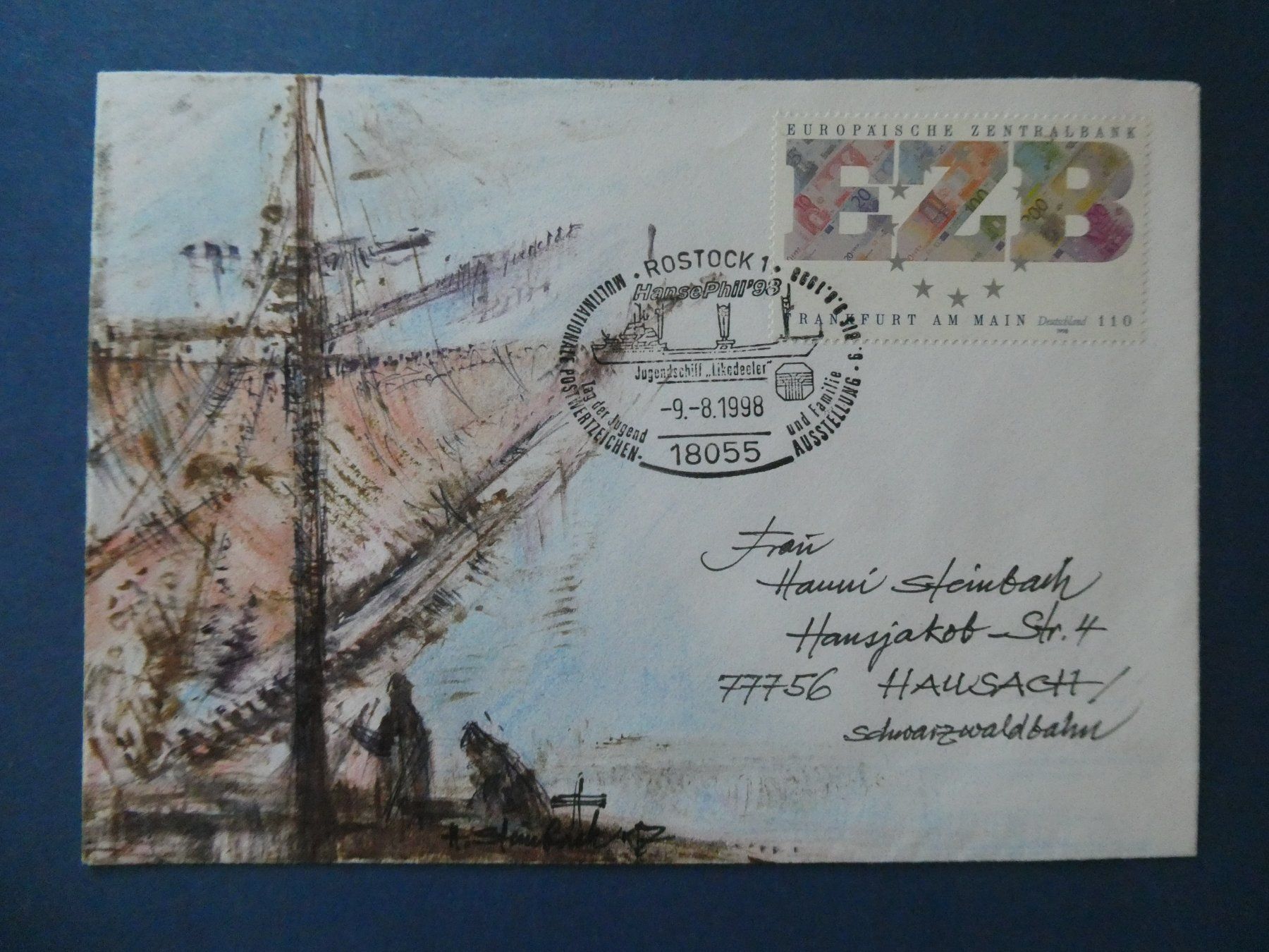 Tutti i francobolli: BRD Original Helmut Steinbach Kuverts – Usato da Lausen venduto da Herbamare01 6