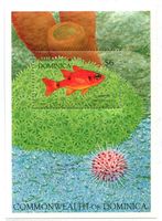 Block "Fische, Seeigel". Dominica.