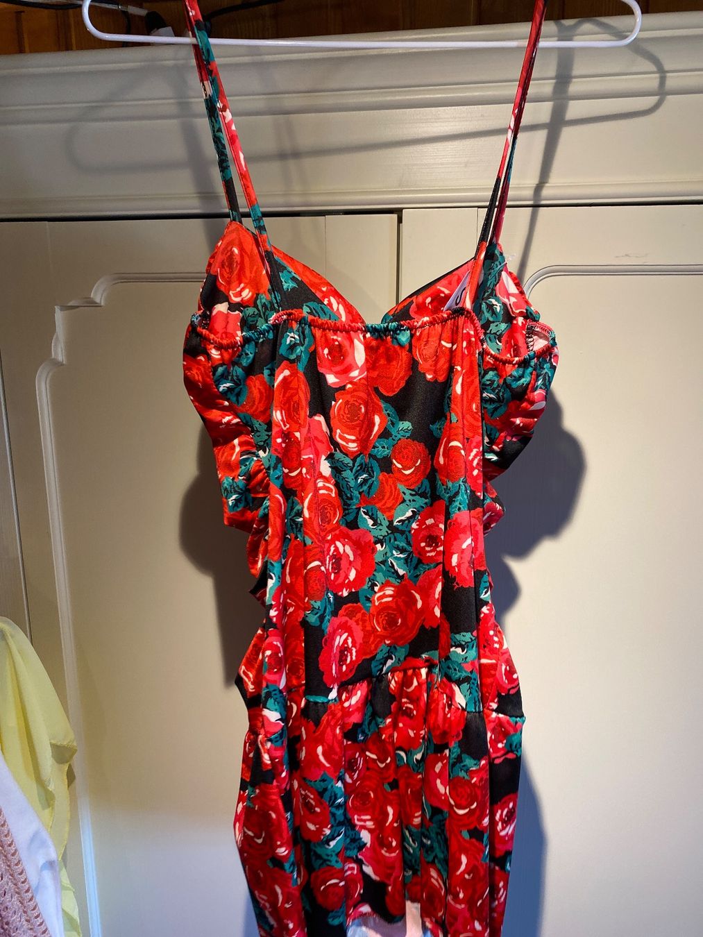 Kleider: TRÄGERKLEID-SEIDENGLANZ-ROSEN – Neu und originalverpackt aus Meienried von ManuelaBoutique 3