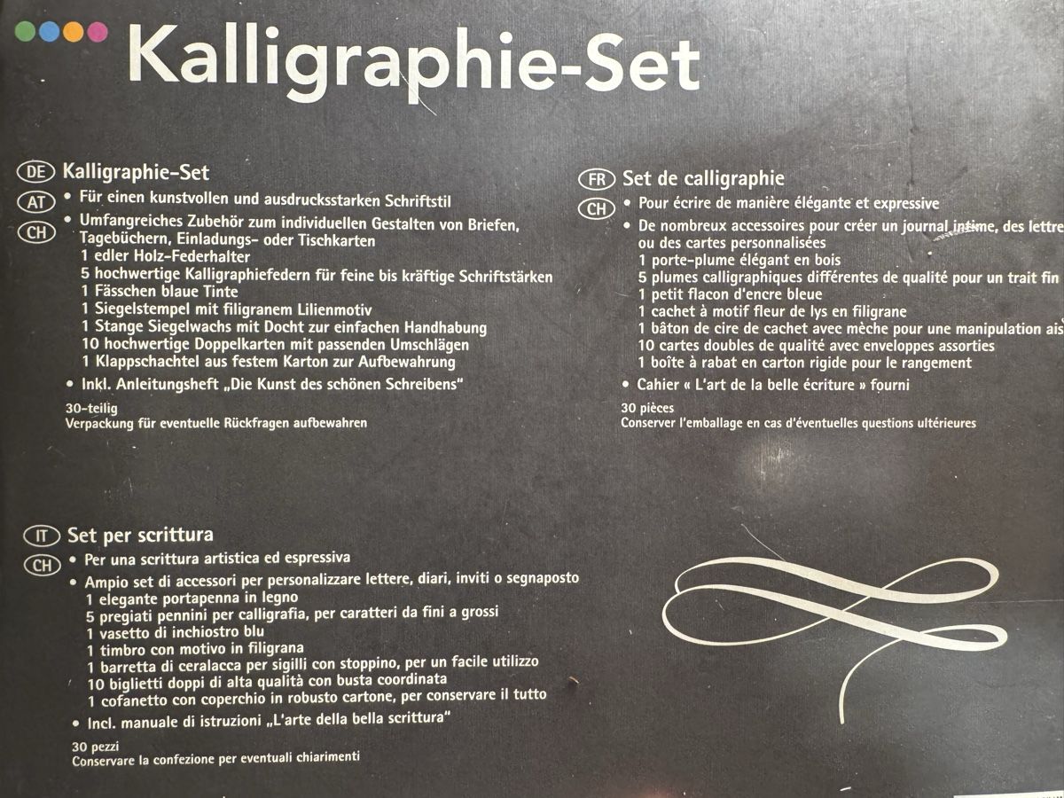 Kit bricolage: Kalligraphie Set Crelando, neuwertig – Usato da Niederbüren venduto da Oetschli 9