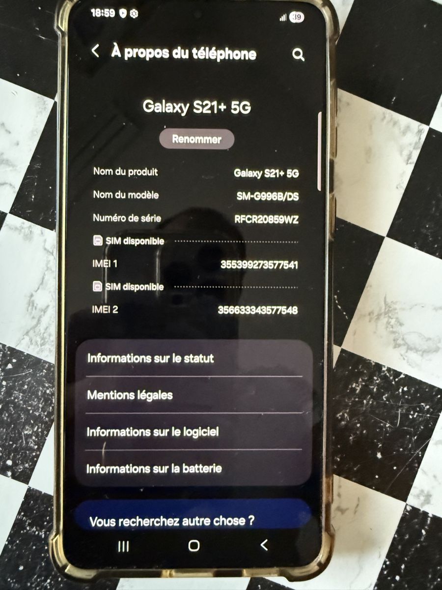 Samsung Telefoni cellulari / Smartphones: Samsung S21+ 256go – Usato da Mathod venduto da quiky 2