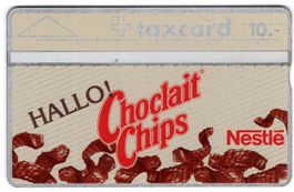 Nestlé Choclait' Chips - 2. Firmen Taxcard von 1988