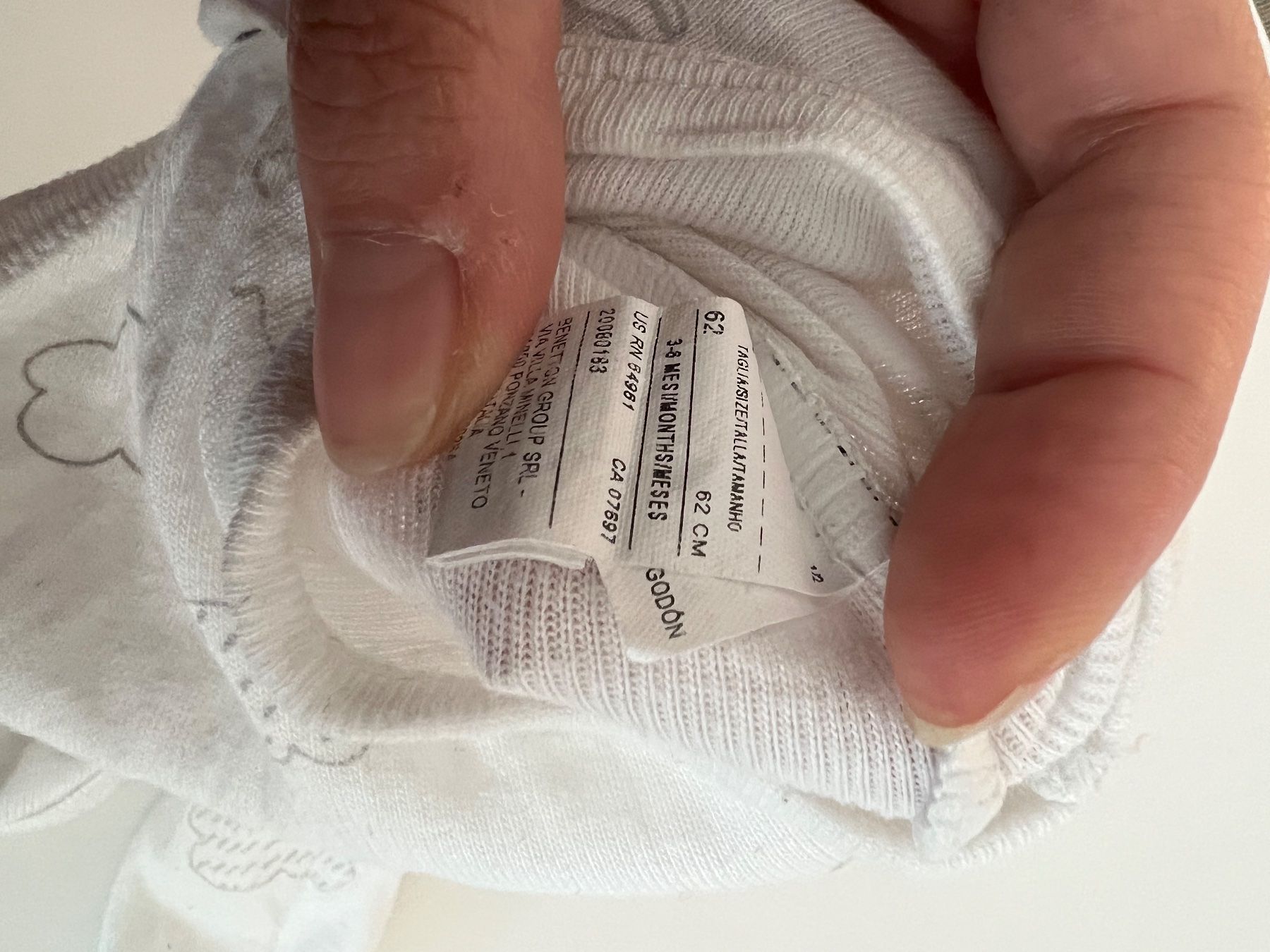 Benetton Unterwäsche: Langarm Body von Benetton Gr. 62 – Gebraucht aus Thun von Siladi 3