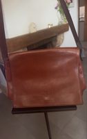 Sac vintage en cuir marron Hexagona