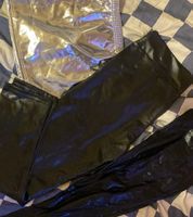 Lot de 3leggings ect effet cuir et argenté pour femme, taill