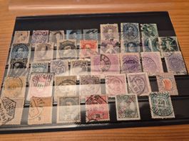 Briefmarken weltweit auf Karte E 13 Zustand gemäss Bild