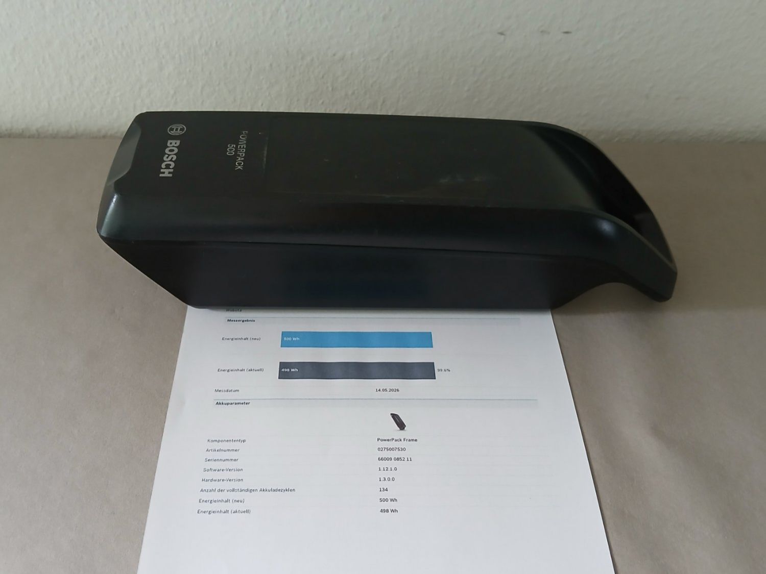 Bosch Batterie: Powerpack 500 Akku - 498Wh 99.6% mit Bosch Messbericht – Usato da Winterthur venduto da .-thx-. 3