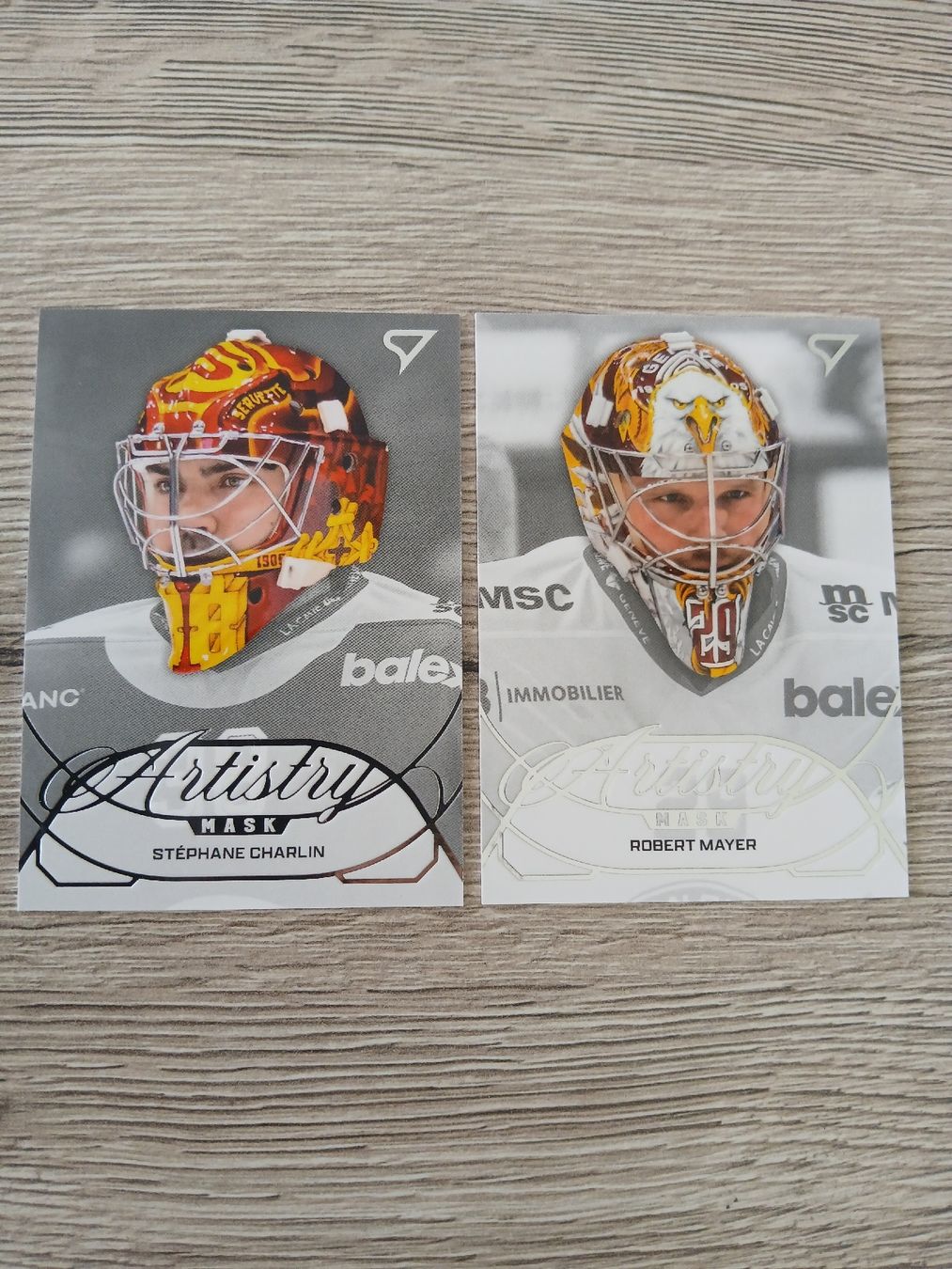 Sportzoo Carte collezionabili: Artistry Mask Stephane Charlin & Robert Mayer Eishockey  – Nuovo (secondo la descrizione) da Düdingen venduto da oliheimo92