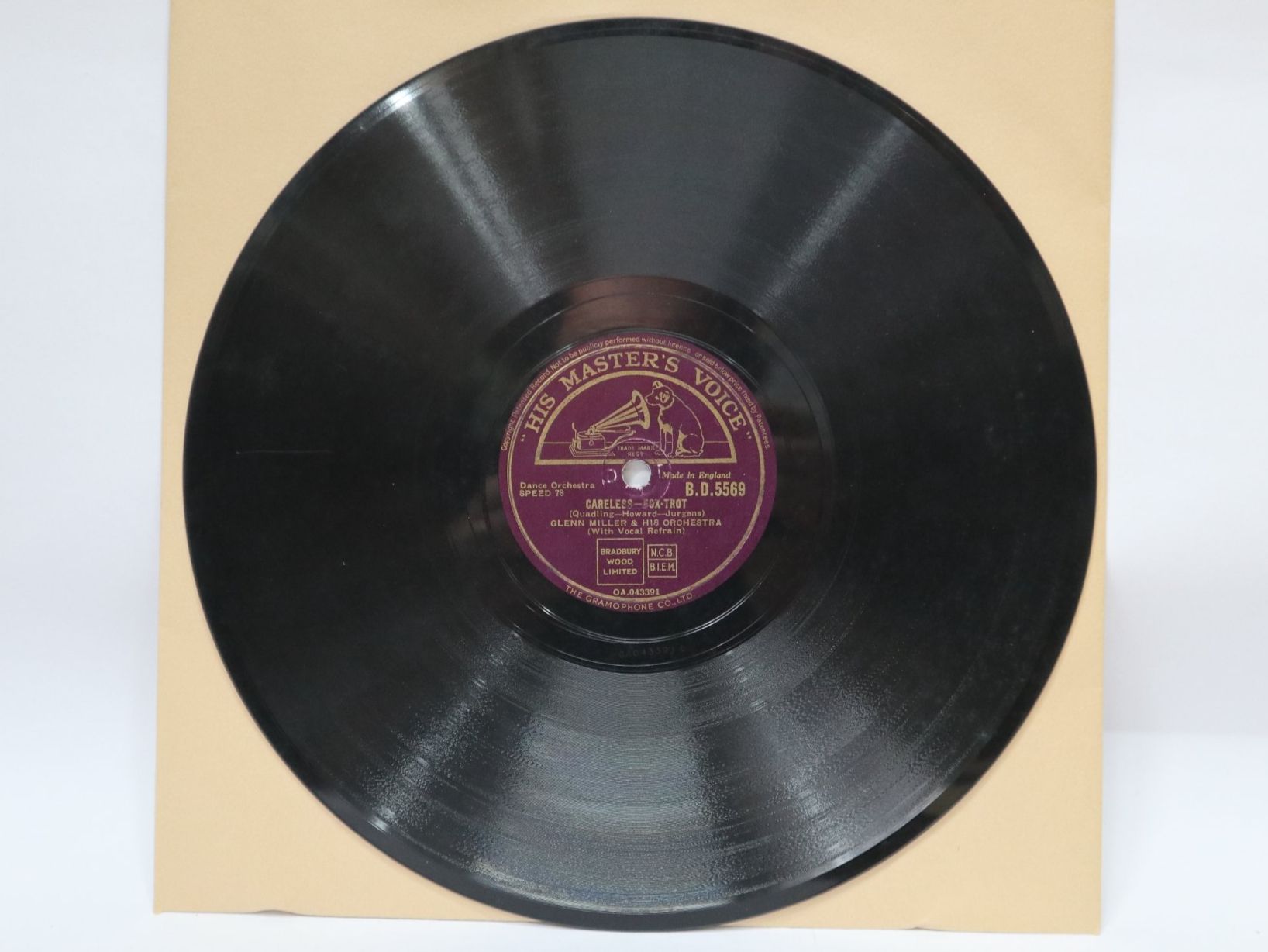Schallplatten: Schellack Glenn Miller Indian Summer Schallplatte – Gebraucht aus Eschenbach SG von Astalavista 3