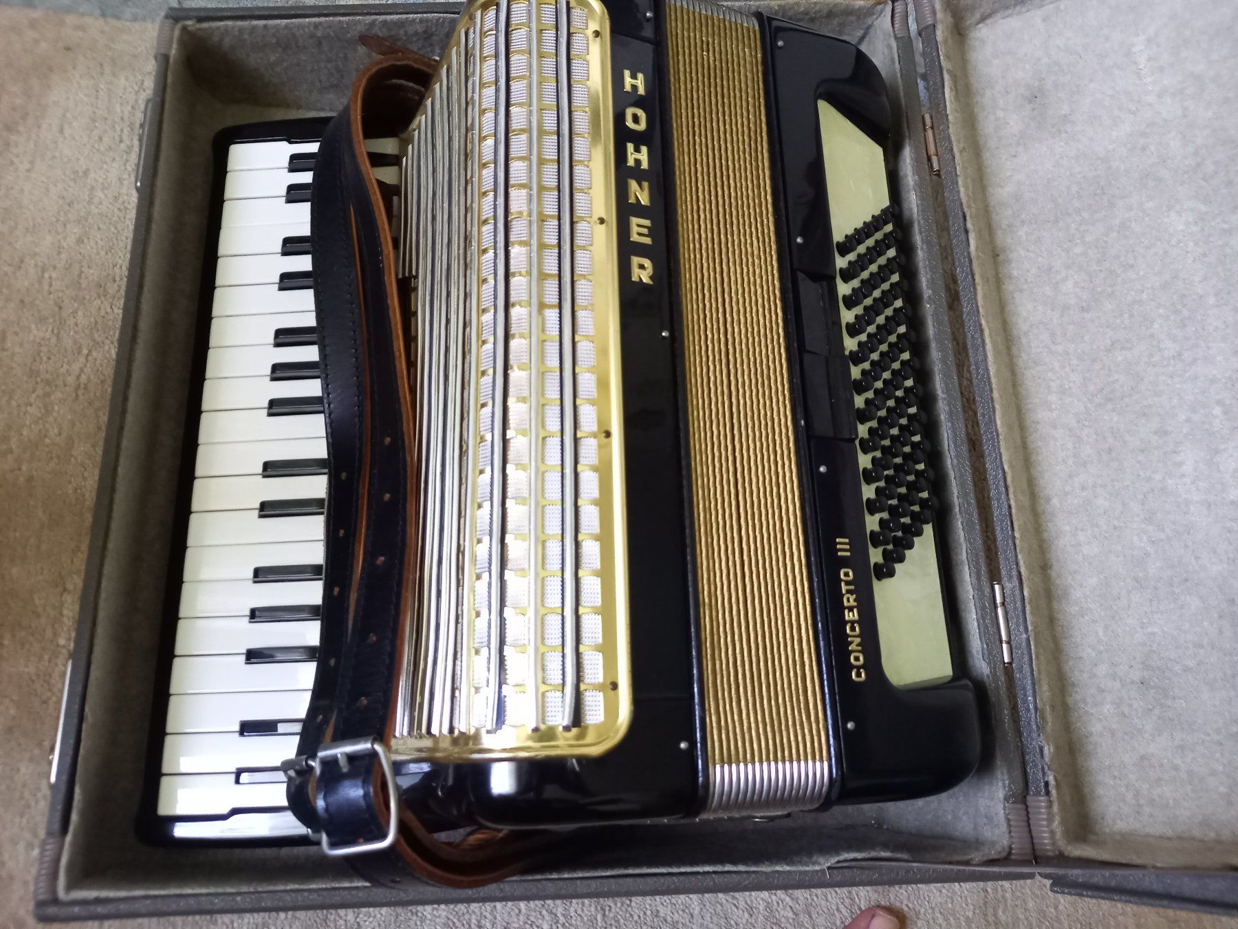 Hohner Strumenti musicali: Hohner Concerto III chromatisches Knopfakkordeon – Usato da Zürich venduto da Hangmill