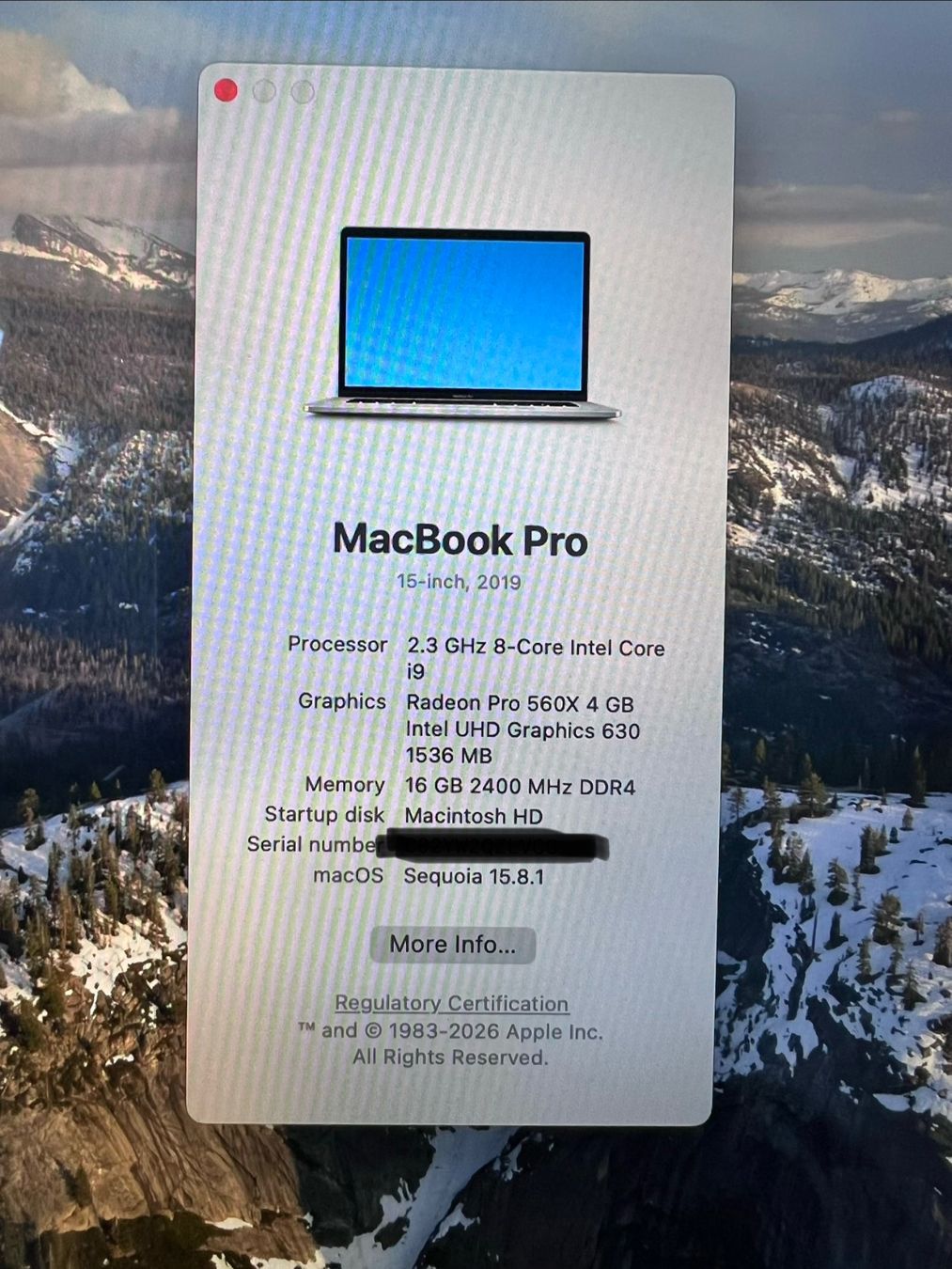 Apple Notebooks: 15,4" MacBookPro 2019 – Gebraucht aus Zürich von ciaostuffy 4